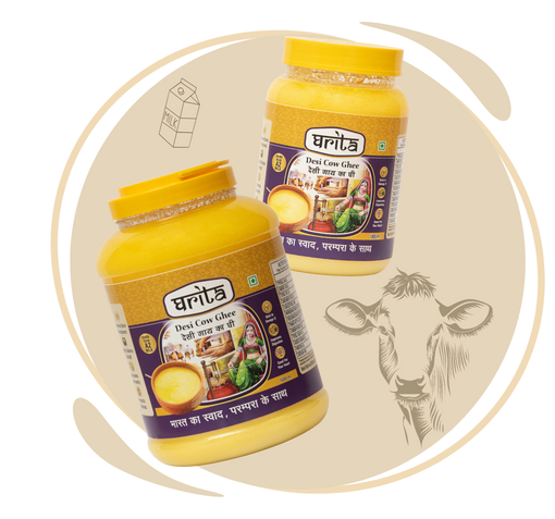 Frothella Farms Ghrita A2 Gir Cow Ghee Jars